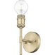 Axel 1 Light 4.75 inch Brushed Champagne Bronze Wall Sconce Wall Light in No Shade